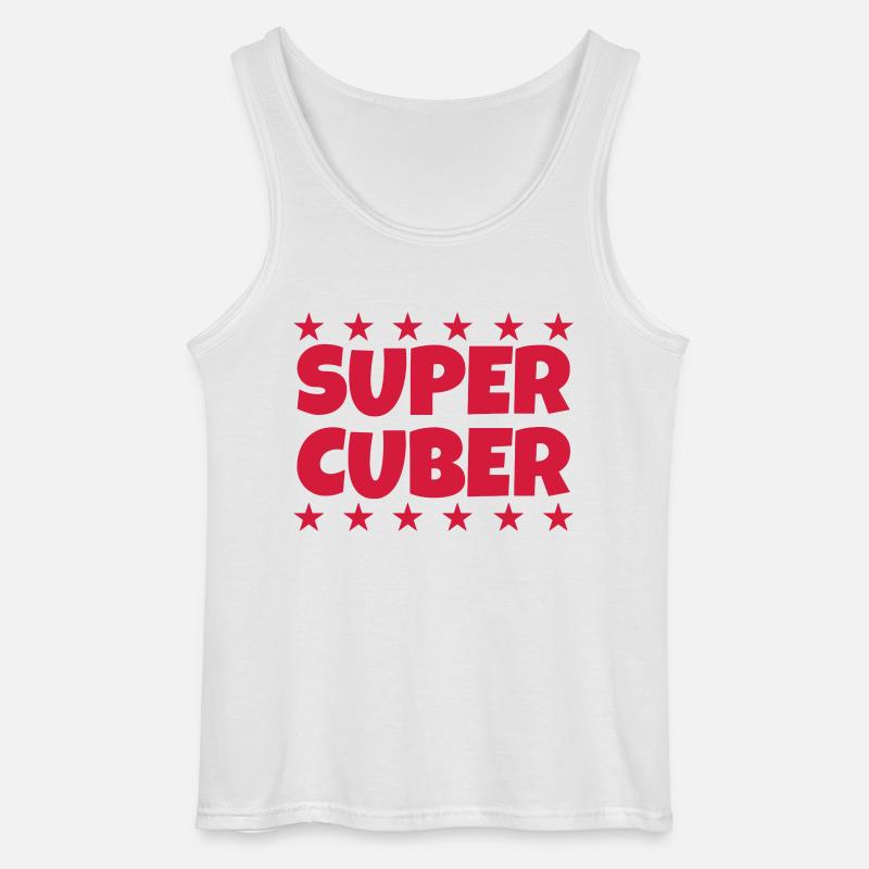 Cubing / Cube / Cuber / Speedcubing - Gildan Männer Tank Top - Weiß