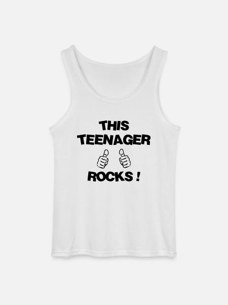 adolescent / enfant / ado / adolescente - Débardeur Gildan Homme - blanc
