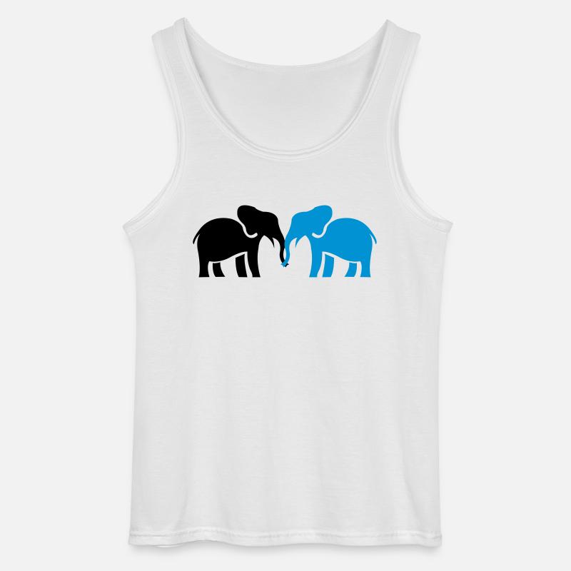 elefanten_2 - Gildan Männer Tank Top - Weiß