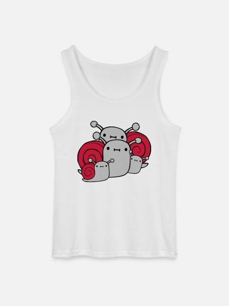 Parents Children Snails - Gildan Men’s Tank Top - white