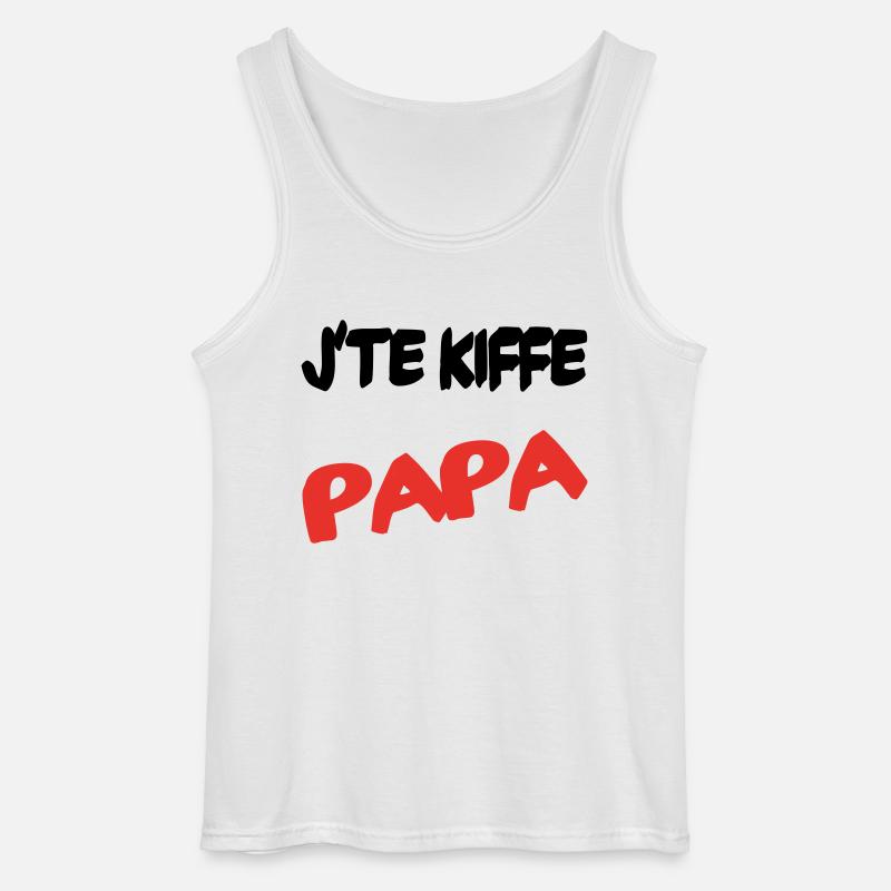 Ich liebe dich, Papa - Gildan Männer Tank Top - Weiß