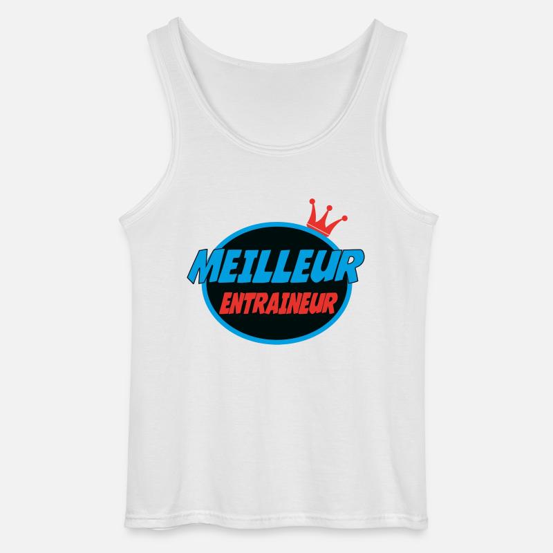 BESTER COACH - Gildan Männer Tank Top - Weiß