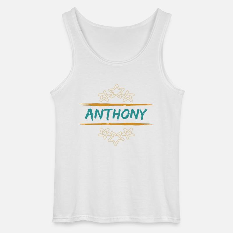 Anthony Anthony - Gildan Männer Tank Top - Weiß