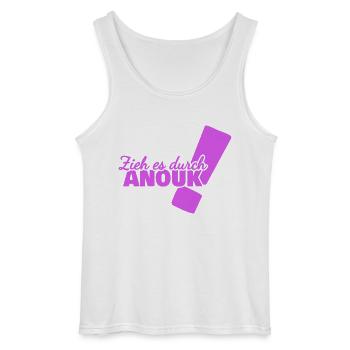 Anouk als Vorname - Gildan Männer Tank Top - Weiß - Vorne - AI Model Male 185 dark (185cm)