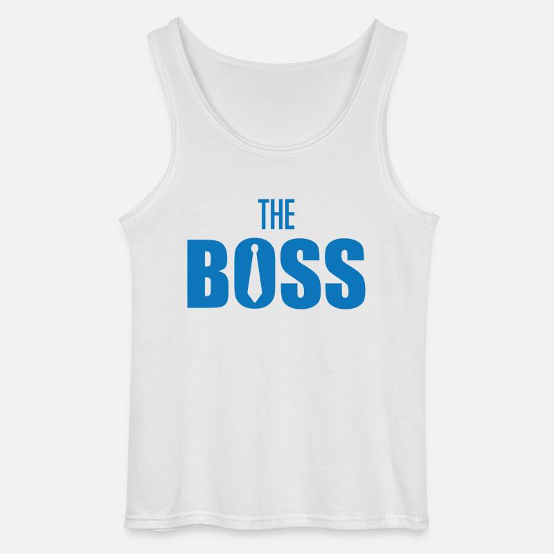Der Chef - Gildan Männer Tank Top - Weiß