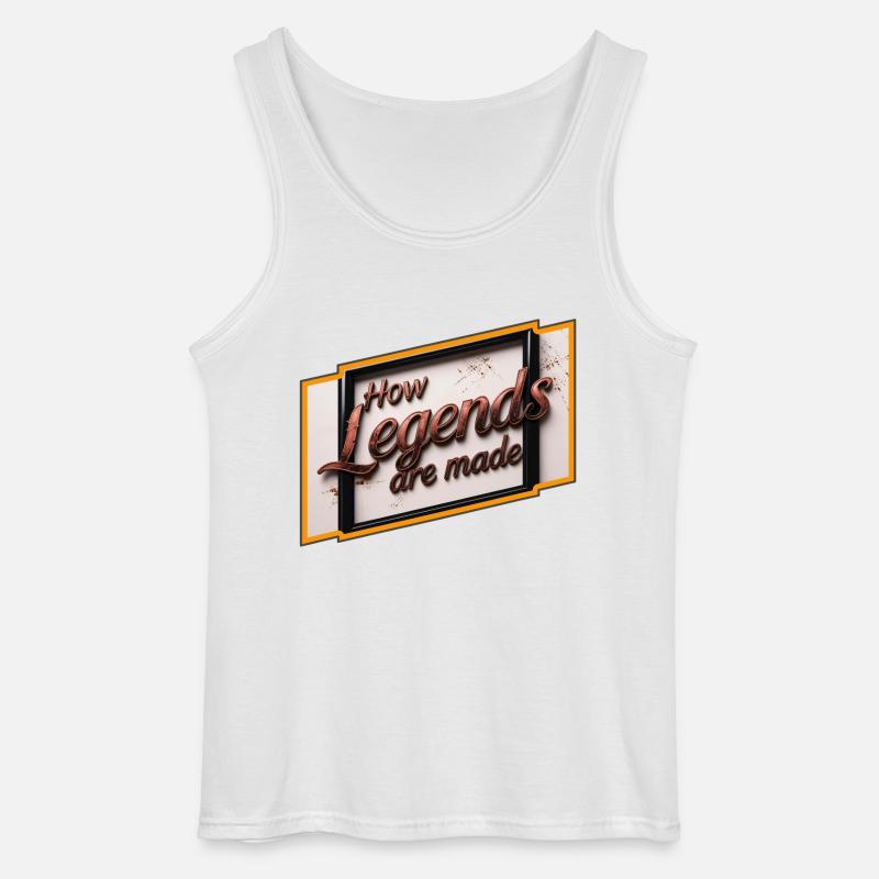 Wie Legenden geboren werden - Gildan Männer Tank Top - Weiß