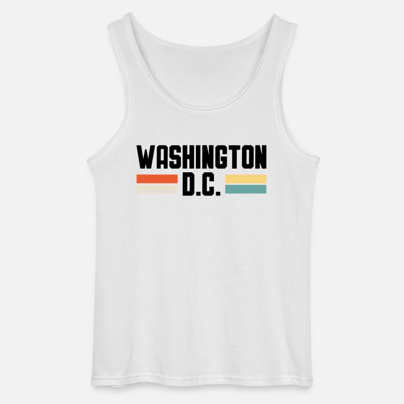 WASHINGTON DC - Gildan Männer Tank Top - Weiß