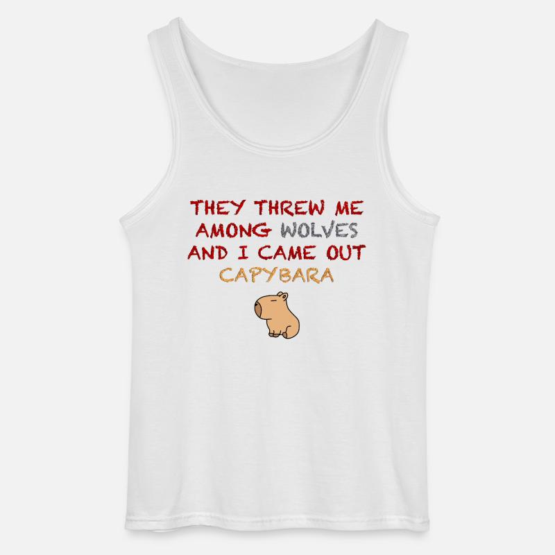 Ich bin ein Capybara - Gildan Männer Tank Top - Weiß