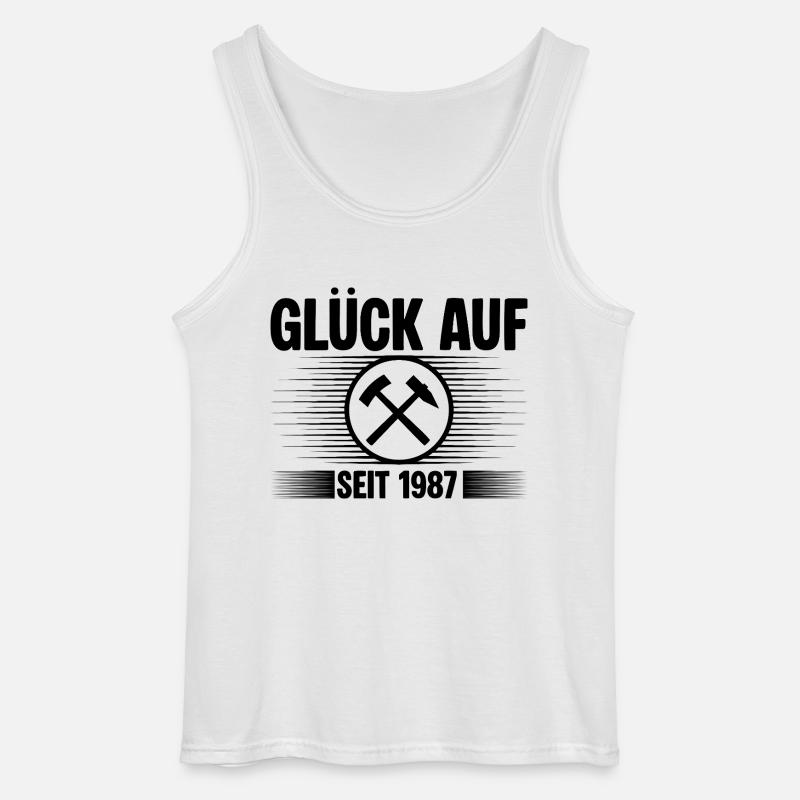 Glueck auf seit 1987 - Gildan Männer Tank Top - Weiß