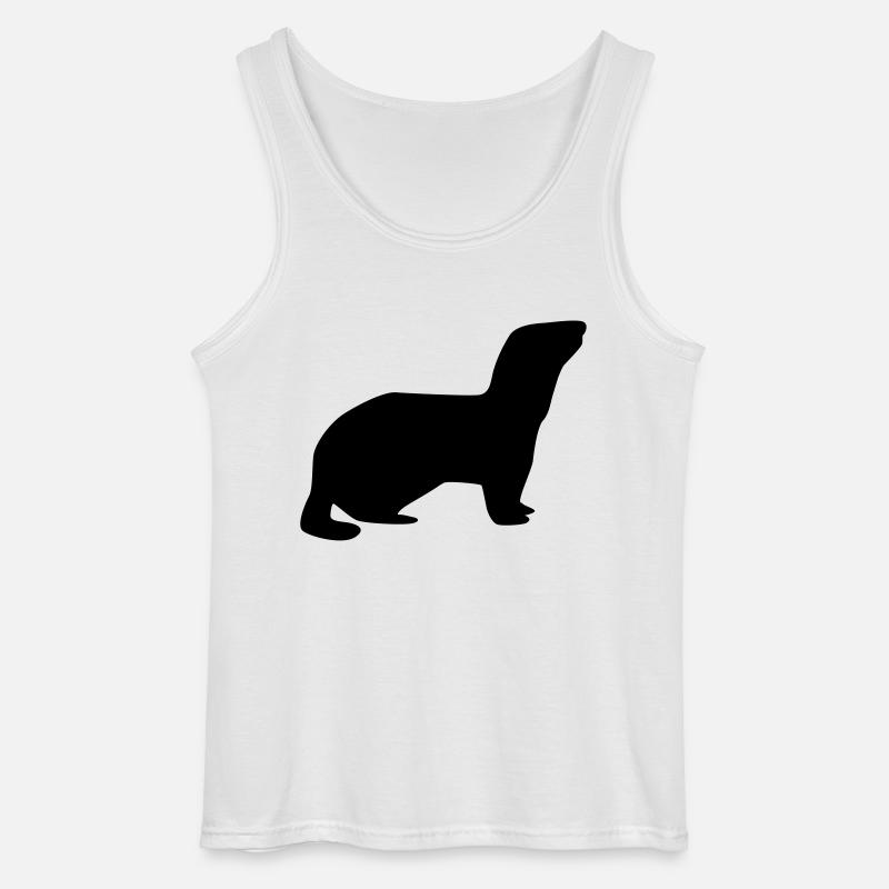 Frettchen - Gildan Männer Tank Top - Weiß