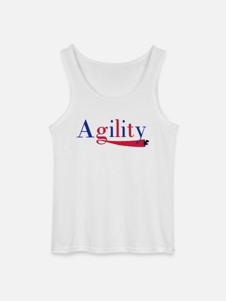 Agility tunnel - Gildan Men’s Tank Top - white
