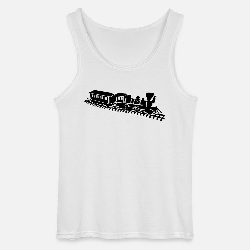Modelleisenbahn - Gildan Männer Tank Top - Weiß