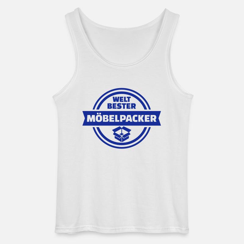 Möbelpacker - Gildan Männer Tank Top - Weiß