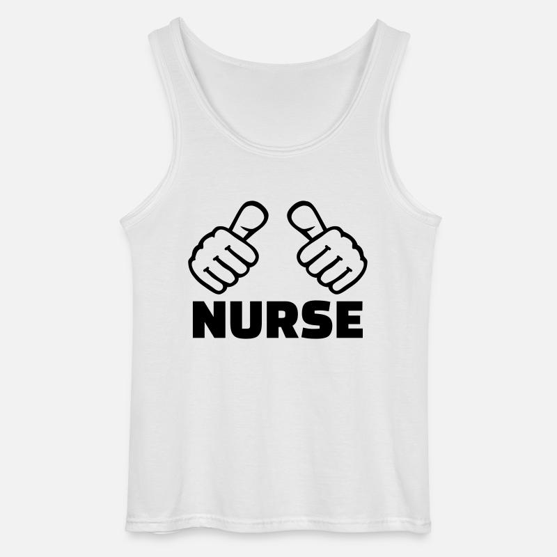Krankenschwester - Gildan Männer Tank Top - Weiß