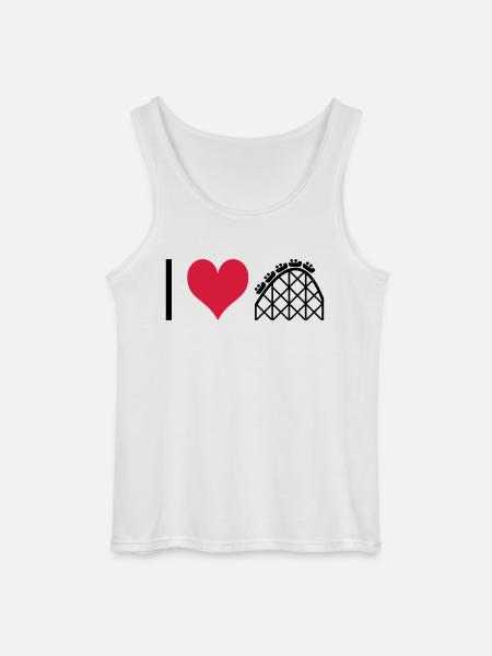 ichliebeachterbahn - Gildan Men’s Tank Top - white