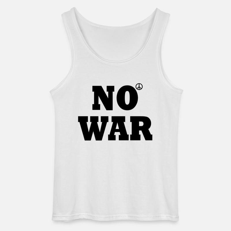 No war - Gildan Männer Tank Top - Weiß