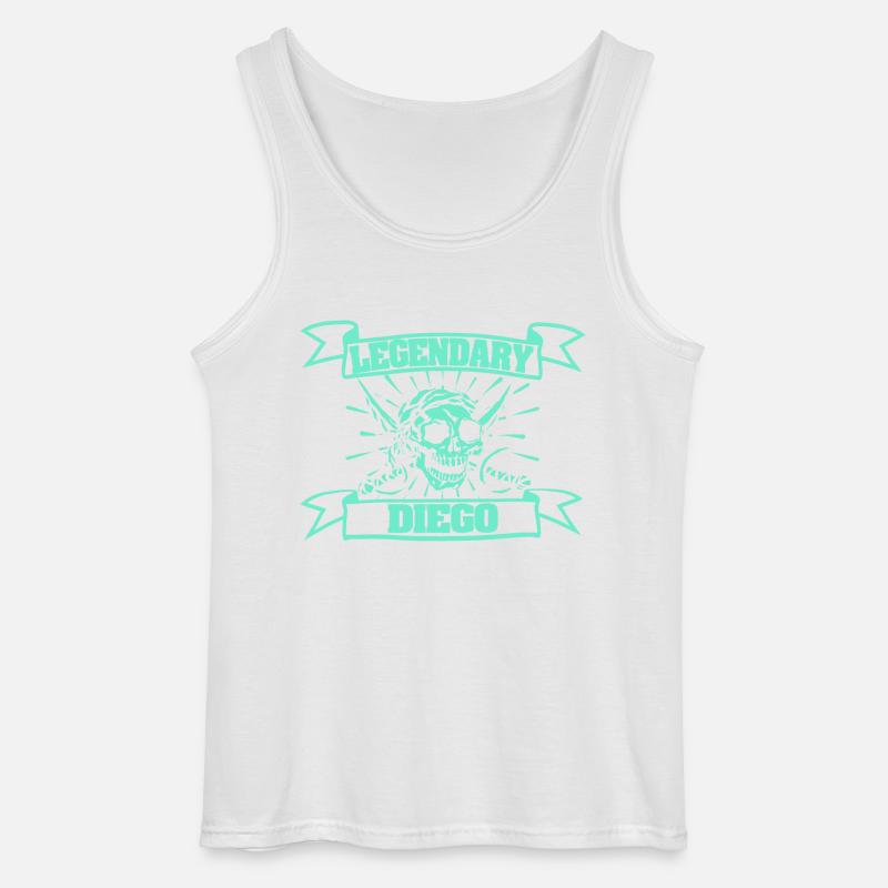 Diego - Gildan Männer Tank Top - Weiß