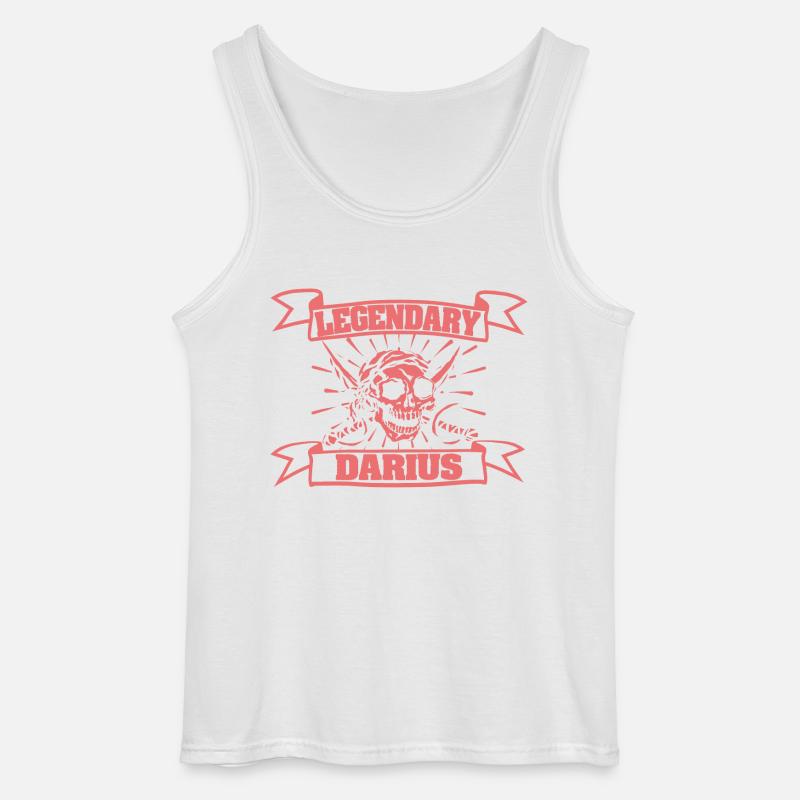 Darius - Gildan Männer Tank Top - Weiß