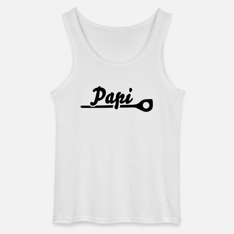 Papi - Gildan Männer Tank Top - Weiß
