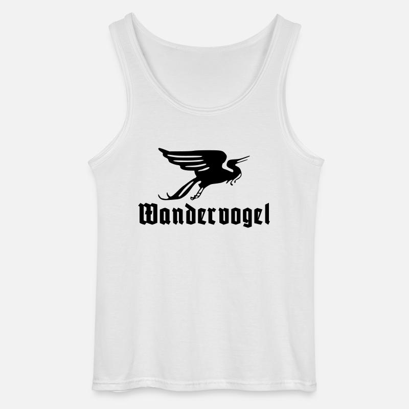 Wandervogel text - Gildan Männer Tank Top - Weiß