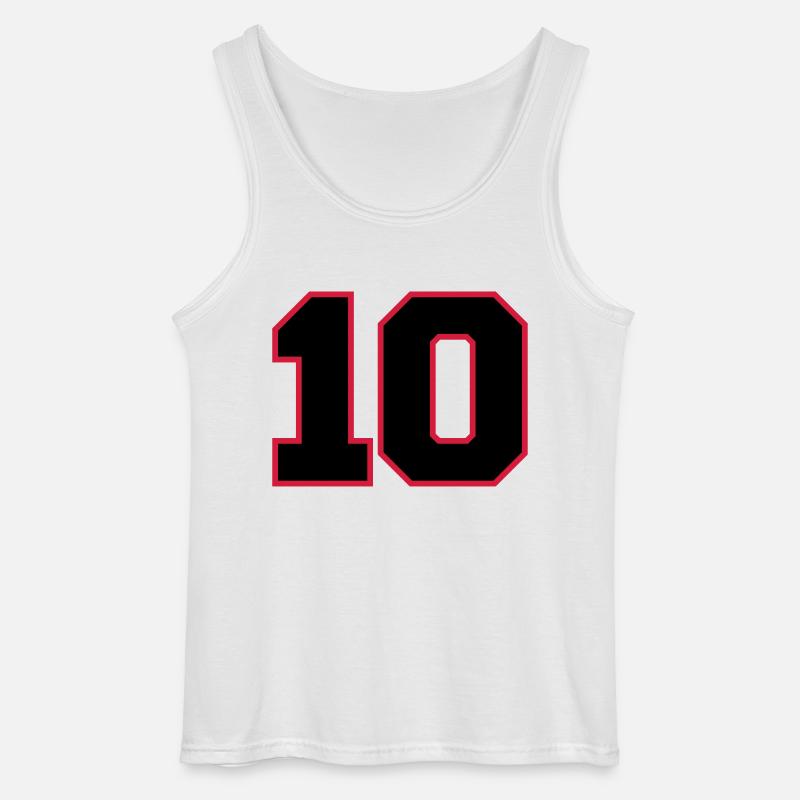 2cnumber10 - Gildan Männer Tank Top - Weiß