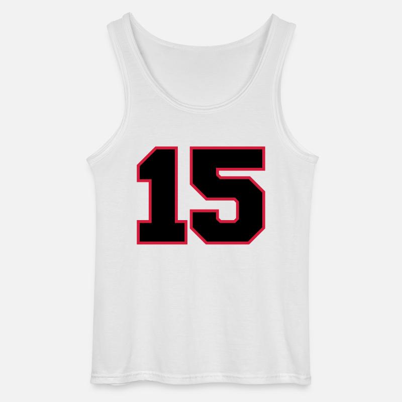 number15 - Gildan Männer Tank Top - Weiß