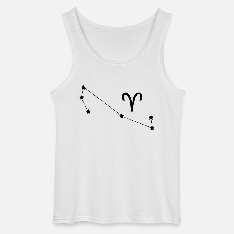 Sternbild Widder Sternzeichen - Gildan Männer Tank Top - Weiß