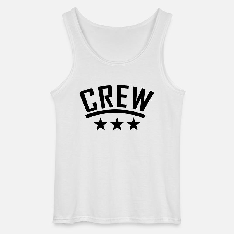 crew - Gildan Männer Tank Top - Weiß