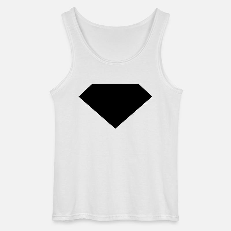 Diamant - Gildan Männer Tank Top - Weiß