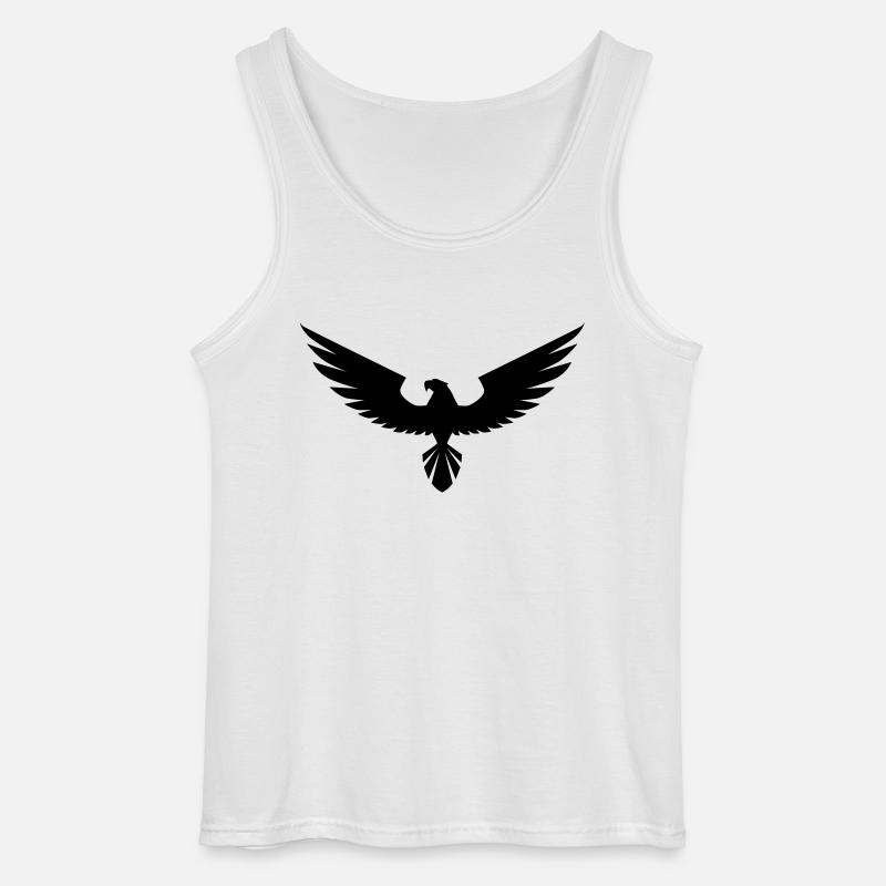 høg - Gildan tanktop til mænd - hvid