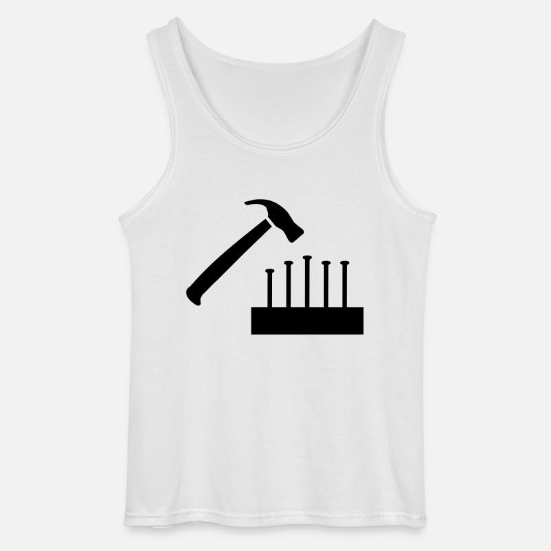 Hammer - Gildan Männer Tank Top - Weiß