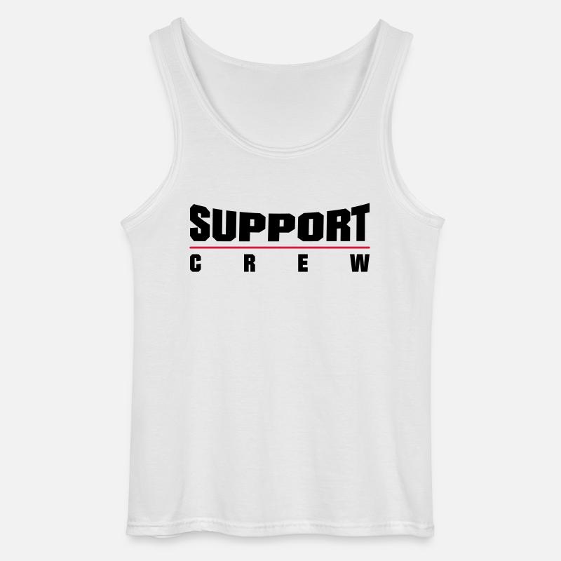 Support Crew - Gildan Männer Tank Top - Weiß