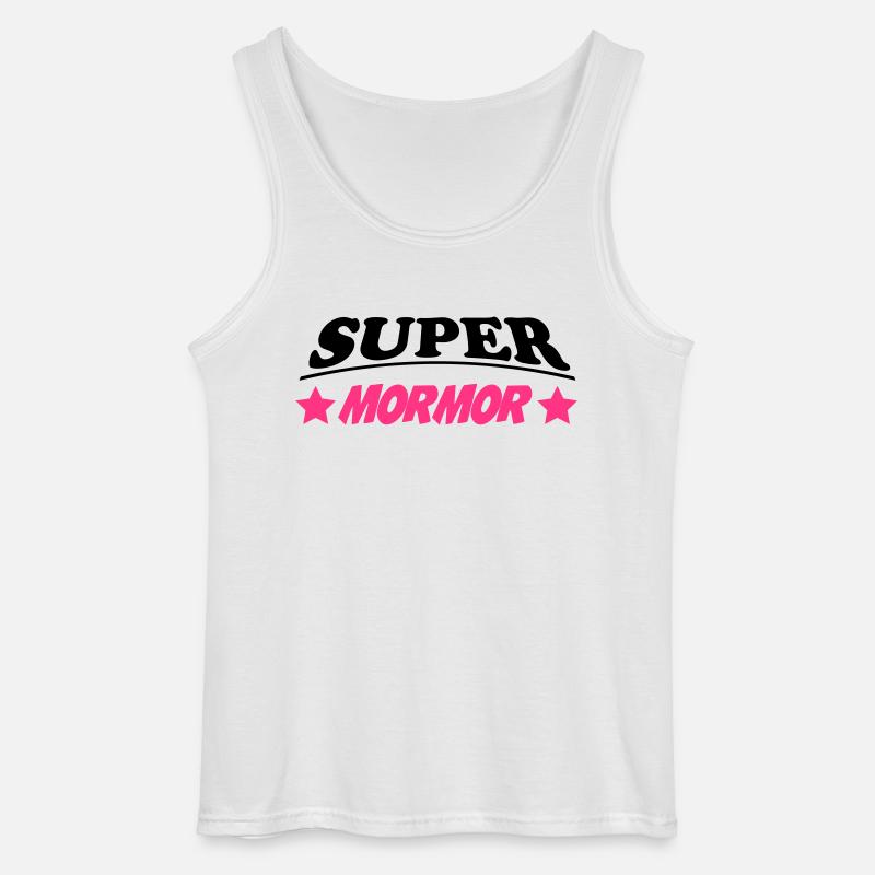 Super mormor - Gildan Männer Tank Top - Weiß