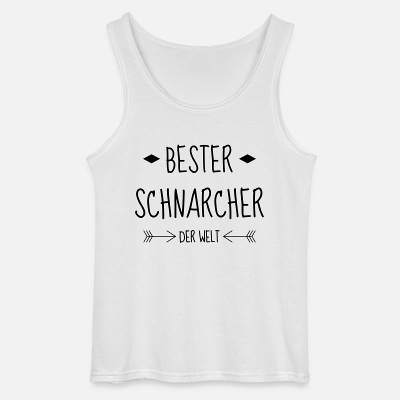 Schnarchen / Schnarcher / Schlaf / Schnarcherin - Gildan Männer Tank Top - Weiß