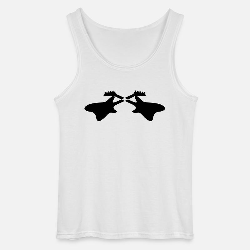 e gitarren 01 - Gildan Männer Tank Top - Weiß