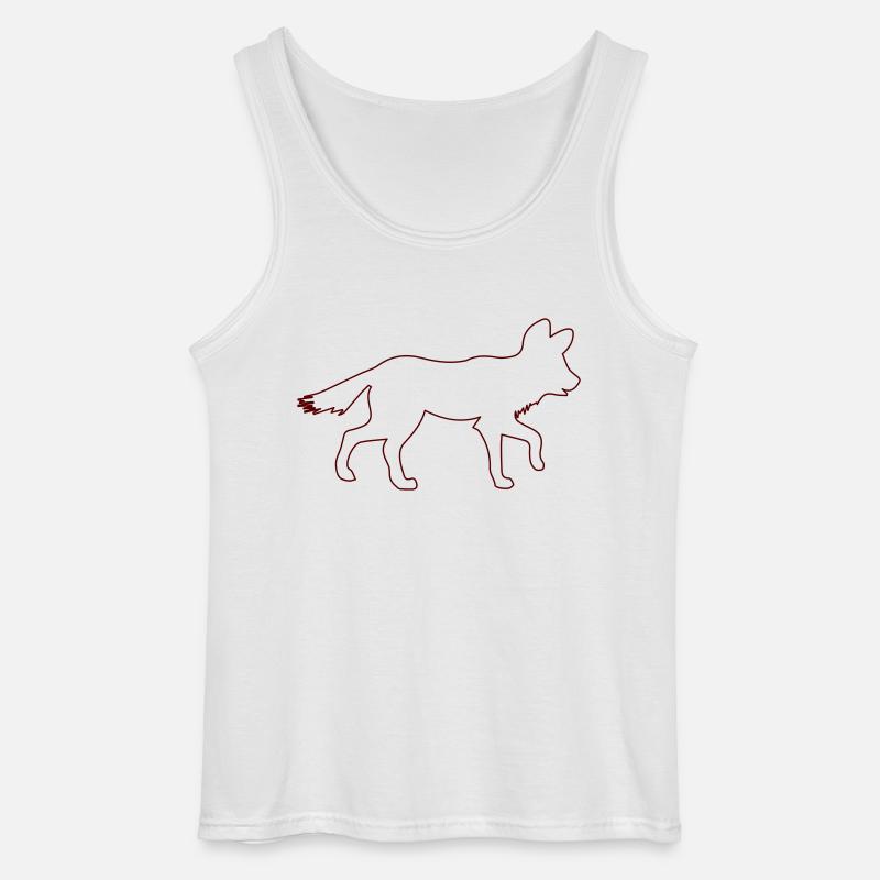fuchs 1 - Gildan Männer Tank Top - Weiß