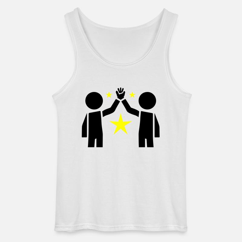 Freundschaft Beste Freunde - Gildan Männer Tank Top - Weiß