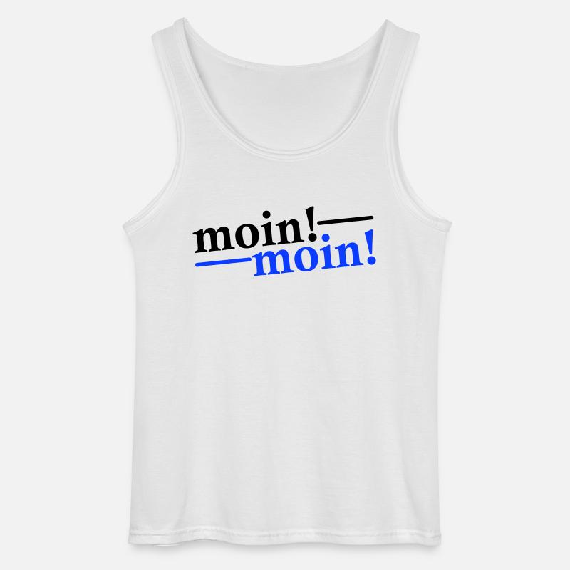 Moin Moin Gruß - Gildan Männer Tank Top - Weiß