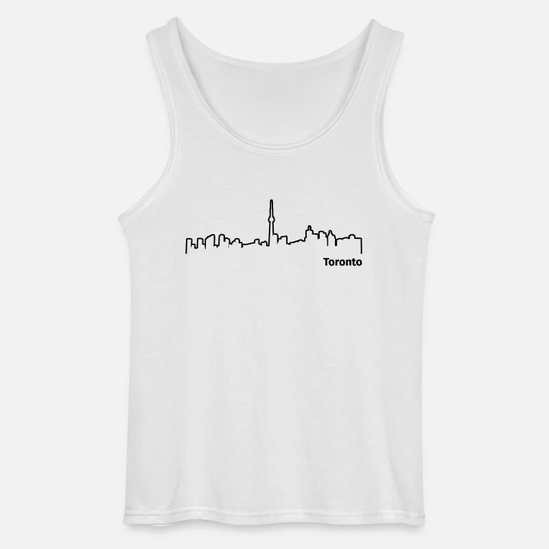 Toronto - Gildan Männer Tank Top - Weiß