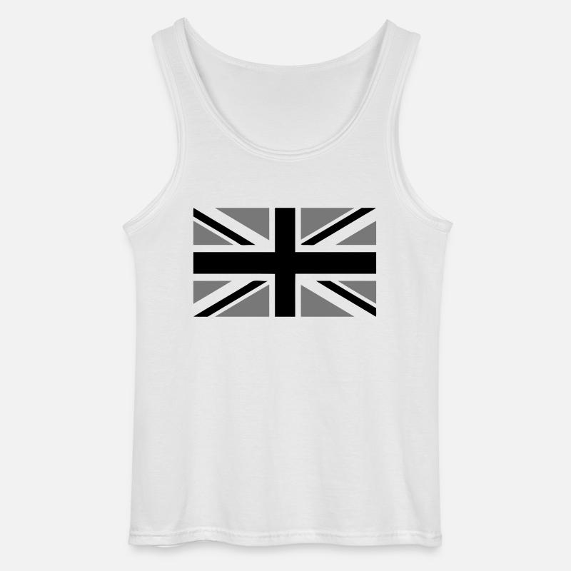 union jack - Gildan Men’s Tank Top - white