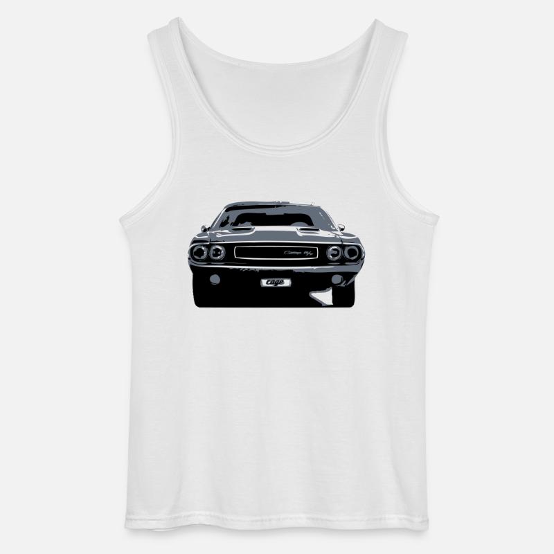 challenger r/t - Gildan Männer Tank Top - Weiß