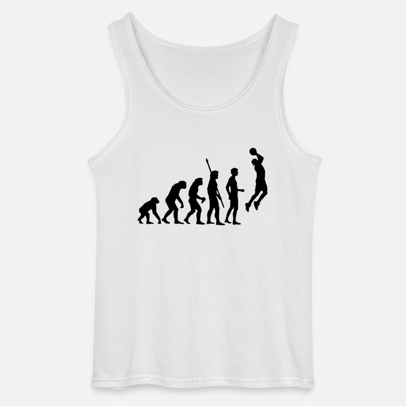 evolution_basketball_b_1c - Gildan Männer Tank Top - Weiß