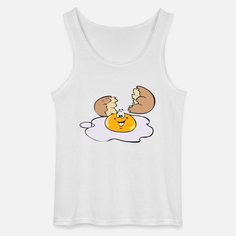 Spiegelei Ei Egg - Gildan Männer Tank Top - Weiß