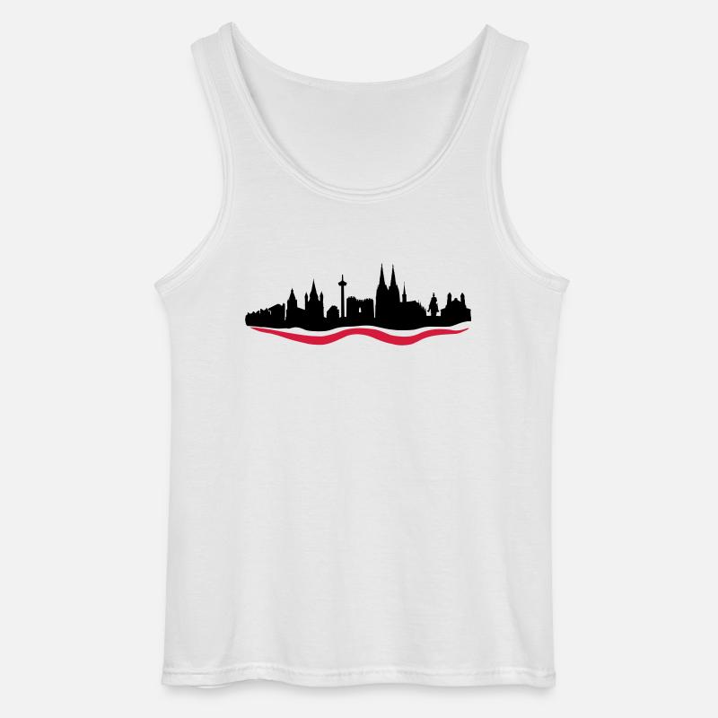 Koeln Skyline - Gildan Männer Tank Top - Weiß