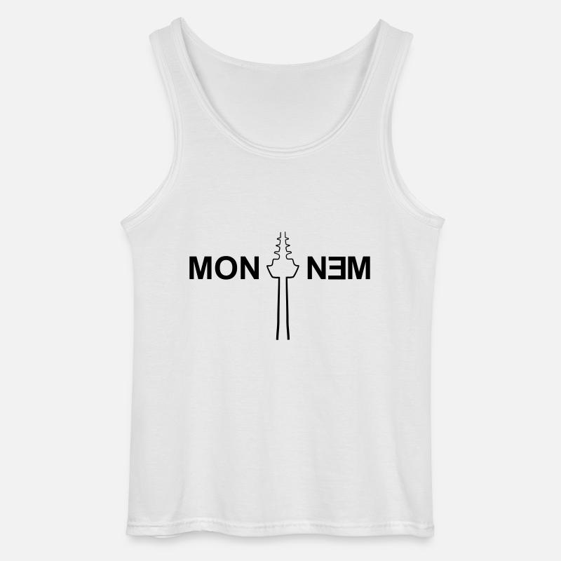 Monnem - Ufbasse - Mannheim - Gildan Männer Tank Top - Weiß