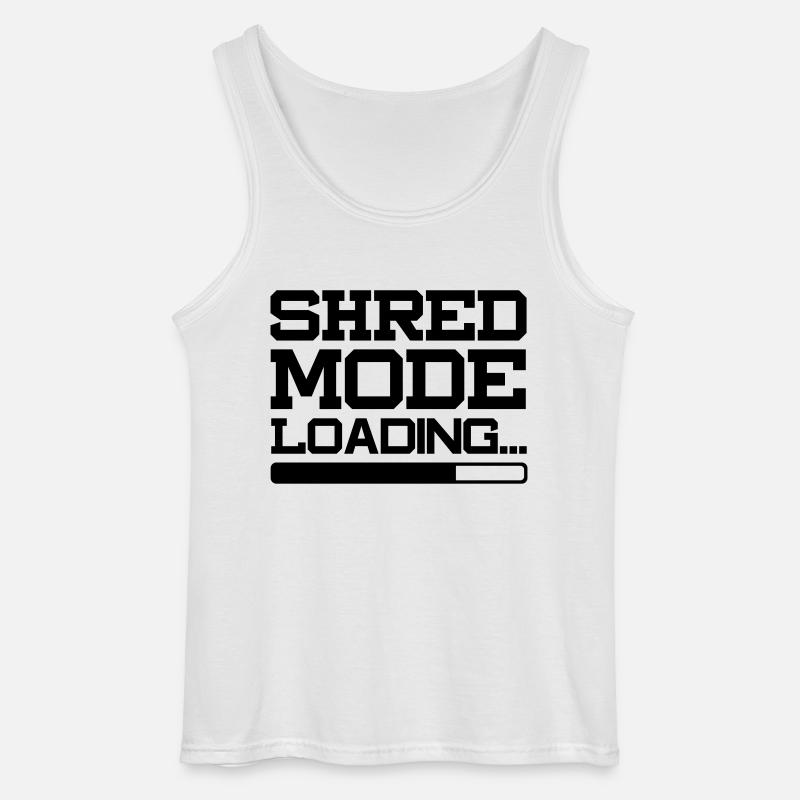 SHRED MODE LOADING - Gildan Männer Tank Top - Weiß