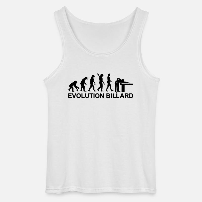 Billard - Gildan Männer Tank Top - Weiß