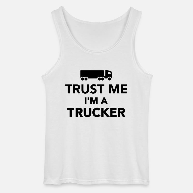 Trucker - Gildan Männer Tank Top - Weiß