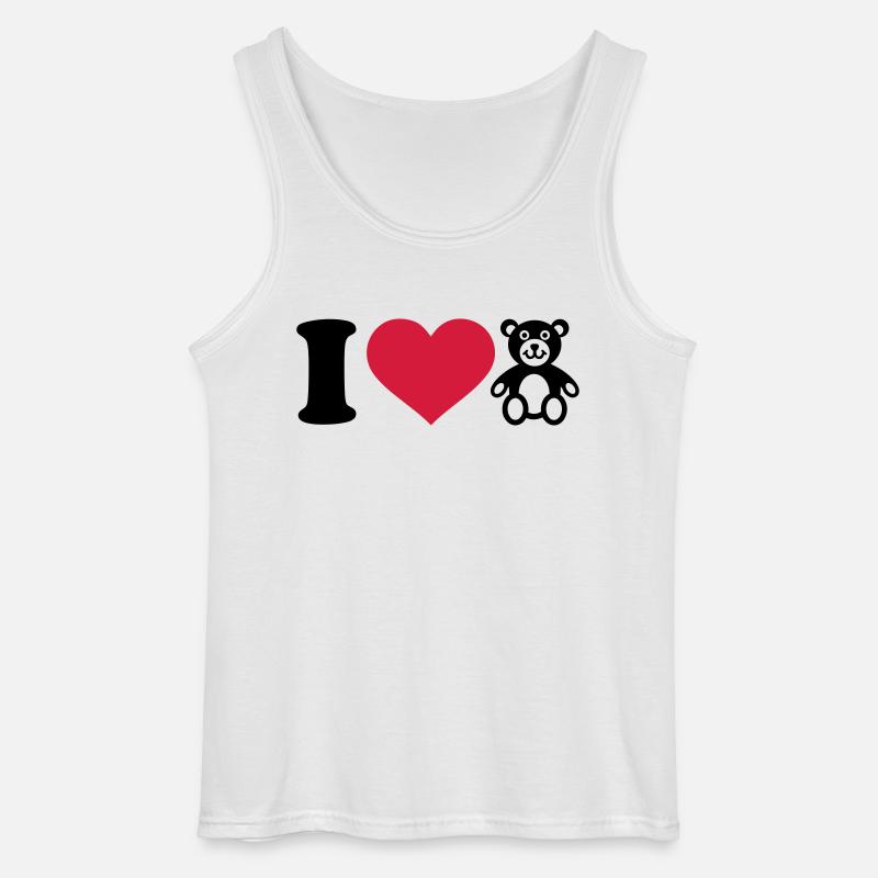 Teddy - Gildan Männer Tank Top - Weiß