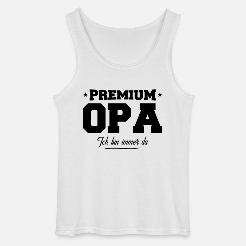 opa premium - Gildan Männer Tank Top - Weiß
